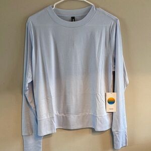 Vuori Daydream Crew Soft Sky Heather large NWT